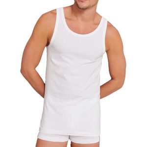 Heren onderhemd 100% katoen - mannen singlet wit, M3000