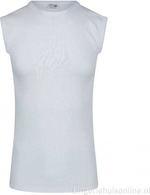 Mouwloos shirt - Beeren - Comfort feeling - wit