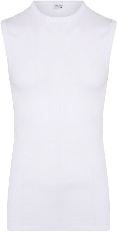 Beeren - Mouwloos T-shirt - Wit - Extra Lang