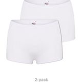 Beeren - Comfort - Dames Boxershort - Wit - 2-pack - Katoen