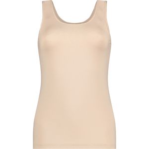 RJ Bodywear - Pure Color - Dames Singlet - Café Latte - Beige - 90% Polyamide