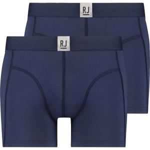 RJ Bodywear Pure Color Jort boxer (2-pack) - heren boxer lang - donkerblauw