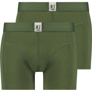 RJ Bodywear - Pure Color Jort - Boxershort - Donkergroen - 2-pack