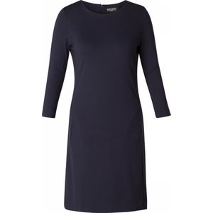 Base Level - Kokerjurk Ylona - Aansluitend - Navy - Polyester
