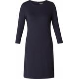 Kokerjurk - Navy Dark Blue - Aansluitend - 3/4-Mouwen - Ritssluiting