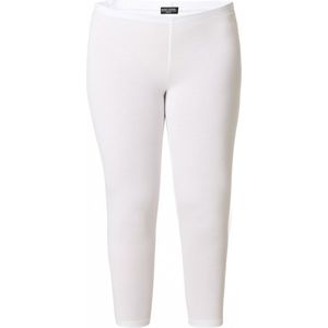 Viscose-Mix Leggings - Wit - Klassieke Taillehoogte - Smalle Pijpbelijning