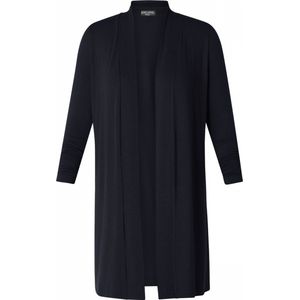 Vesten - Navy Dark Blue - Zachte Tricotkwaliteit - Lange Mouwen - Sjaalkraag