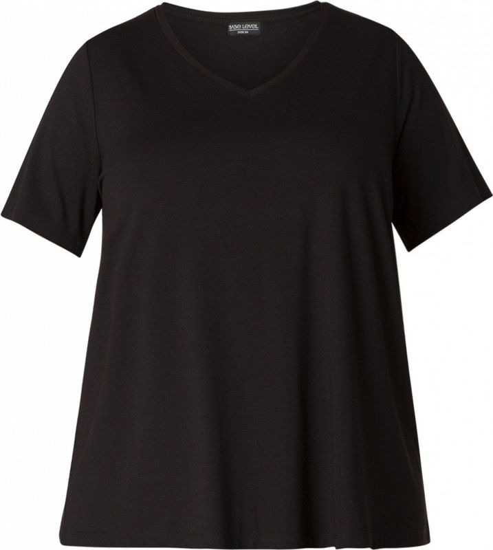 Base Level Curvy T-Shirt »Alba«, Weich fließende, formstabile Qualität