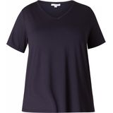 Navy T-shirt - V-hals - Korte Mouwen - Zonder Capuchon