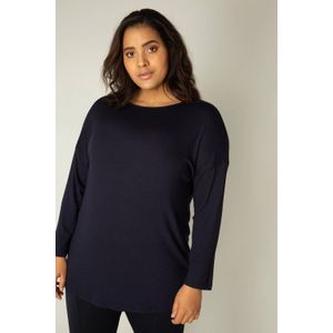 Base Level Curvy - Adele - Longsleeve - Donkerblauw