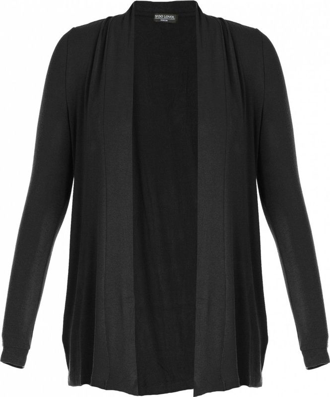 Base Level - Curvy Vest Ayla - Zwart - Sluitingloos Design