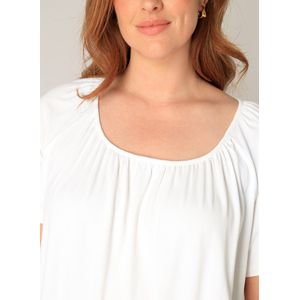 Base Level Curvy Top Yoni met Plooien Wit