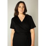 Base Level Curvy Wickelkleid »Abbie«, Weich fließende Viskose-Mischqualität
