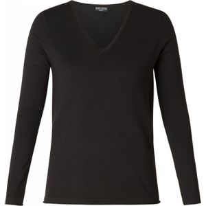 Trui - Black - Zachte Kwaliteit - V-hals - Lange Mouwen
