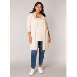 Base Level Curvy Longstrickjacke Ayla Long Figurumspielende, weiche Strickqualität