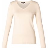 Base Level Curvy - Anine - Fijngebreide Trui - Beige