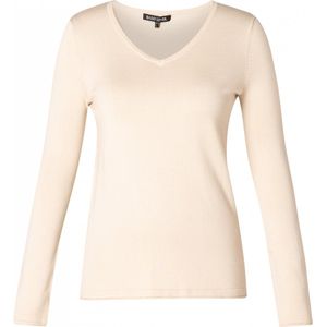 Base Level Curvy Fijngebreide Trui Anine Beige
