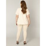 Yoni - Jersey Shirt - Licht Beige - Korte Mouwen