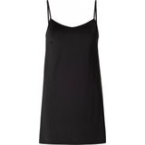 Base Level Onderjurk met Verstelbare Bandjes en Splitten Yanir Zwart
