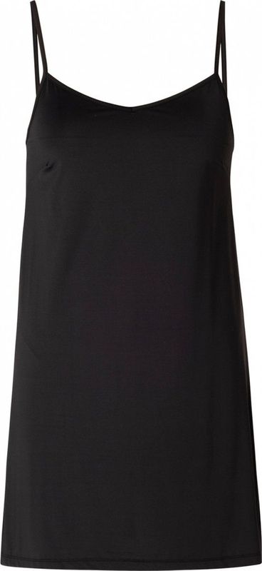 Base Level Onderjurk met Verstelbare Bandjes en Splitten Yanir Zwart