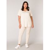 Base Level Curvy Basic T-shirt Alba Beige