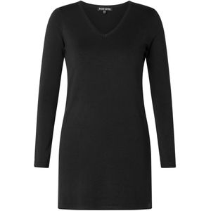 Base Level Curvy V-Ausschnitt-Pullover »BAS-ANINE-LONG«, Feinstrick-Qualität