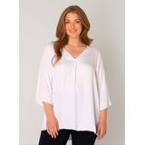 Base Level Curvy Shirtbluse "Yanina", mit V-Ausschnitt