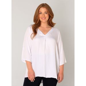 Base Level Curvy Shirtbluse "Yanina", mit V-Ausschnitt