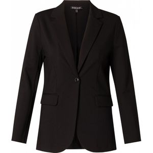 Base Level Curvy Jerseyblazer, mit Taschenklappen