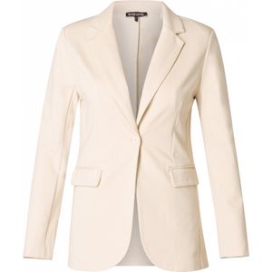 Base Level Curvy Blazer Beige