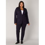 Base Level Curvy Blazer Yacey Donkerblauw