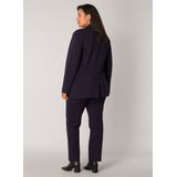 Base Level Curvy Blazer Yacey Donkerblauw