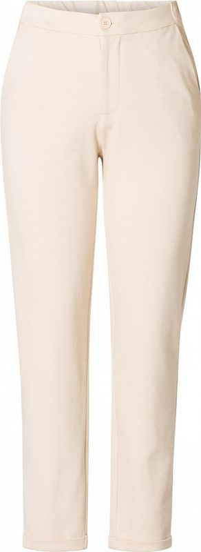 Base Level Curvy Cropped Tapered Fit Broek Yoella Light Beige