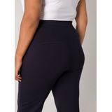Base Level Curvy Jersey Broek Yoella Donkerblauw