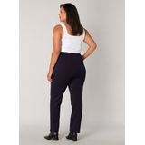 Base Level Curvy Jersey Broek Yoella Donkerblauw
