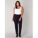 Base Level Curvy Jersey Broek Yoella Donkerblauw