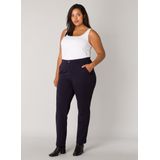 Base Level Curvy Jersey Broek Yoella Donkerblauw