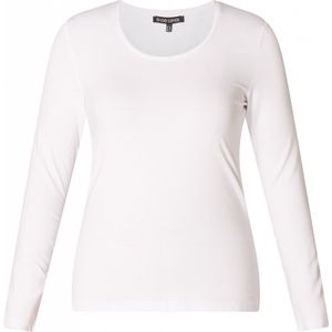 Base Level - Curvy Shirt - Wit - Lange Mouwen - Ronde Hals