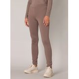 Treggings - Dark Taupe - Viscose - Elastische Tailleband