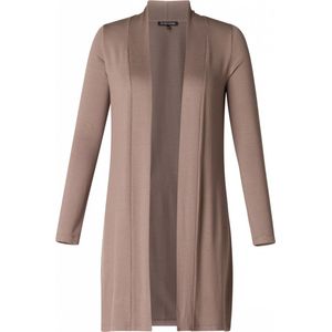 Base Level - Curvy Vest - Dark Taupe - Gemêleerde Look