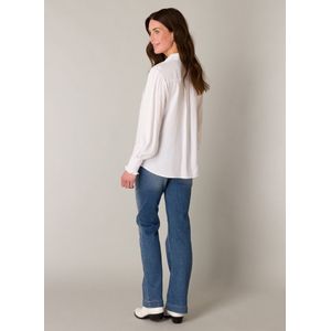 Linn - Blouse - Wit - Viscose - Lange Mouwen