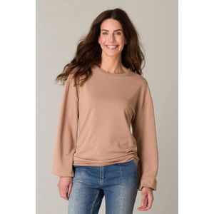 ES&SY - Sweater - Lichtbruin - Dames - Ronde Hals - Lange Mouwen