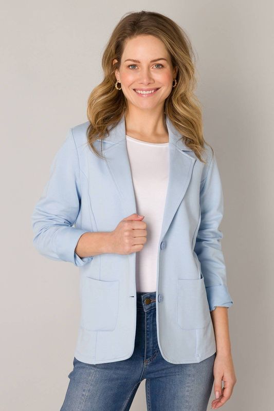 Base Level - Regular Blazer - Lichtblauw