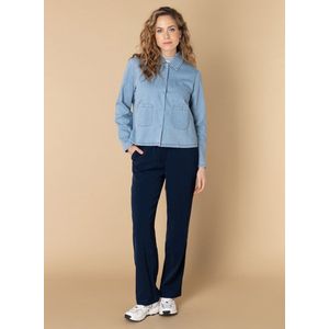 Ivy Beau Blouse Tris 4200404 12000 Denim Dames Maat - W36
