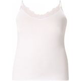 Spaghetti Top - Wit - Kant - Met Spaghettibandjes