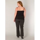 Spaghetti Top - Zwart - Kant - Met Spaghettibandjes