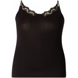 Spaghetti Top - Zwart - Kant - Met Spaghettibandjes