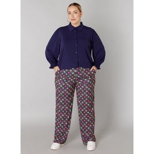Colletta - Straight Regular Waist Broek - Multi - Damesbroek