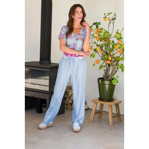 Ivy Beau - Rechte Broek - Zwart - Elastische Tailleboord - Steekzakken