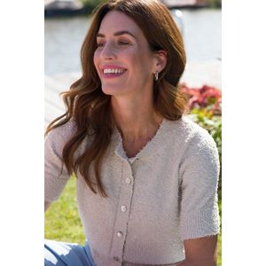 Ivy Beau gebreid vest ecru